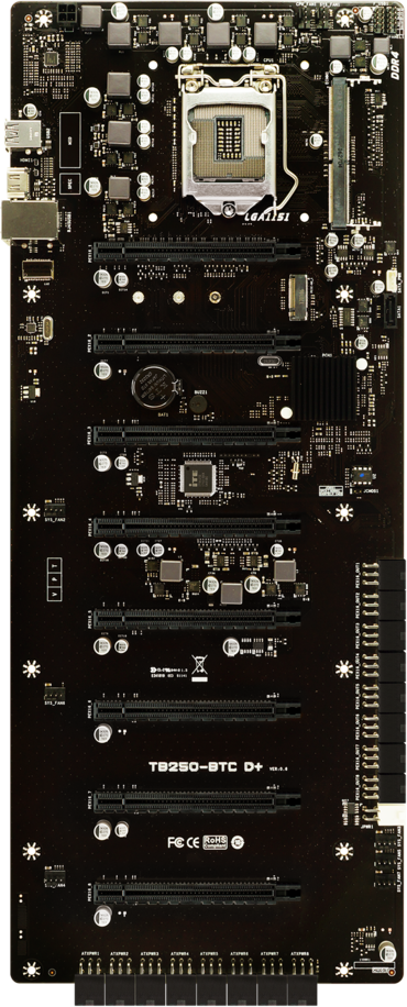 B250 DDR4-2400 Biostar TB250-BTC D+ TB250-BTC D+ Motherboard TB250-BTC D+ SATA3, DVI