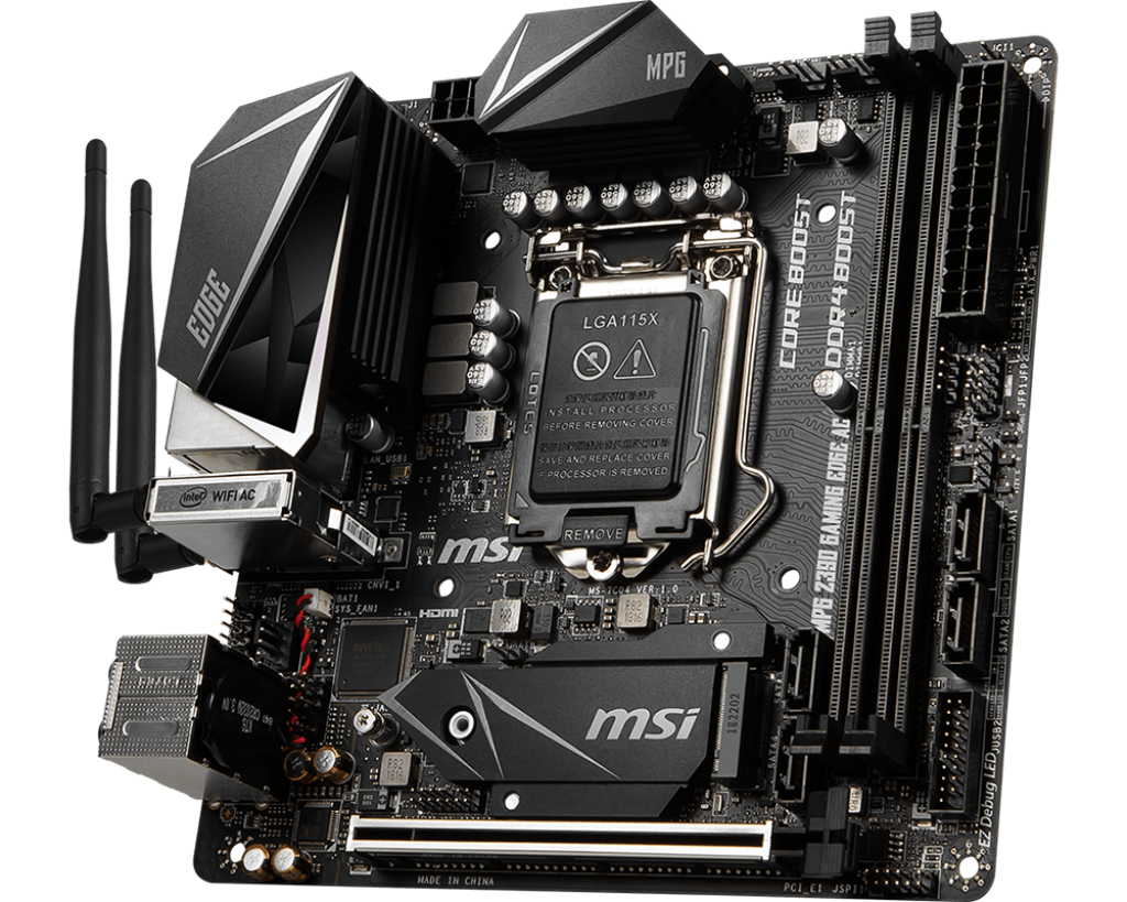 Msi Mpg Z390i Gaming Edge Ac Motherboard Specifications On Motherboarddb